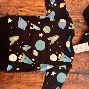 Space-Themed Black Sweatshirt